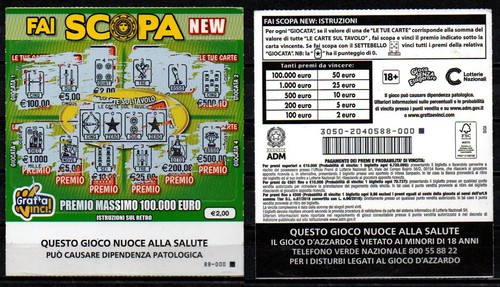 Gratta vinci 2 - e, €